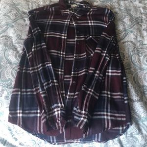Maroon Flannel Shirt
